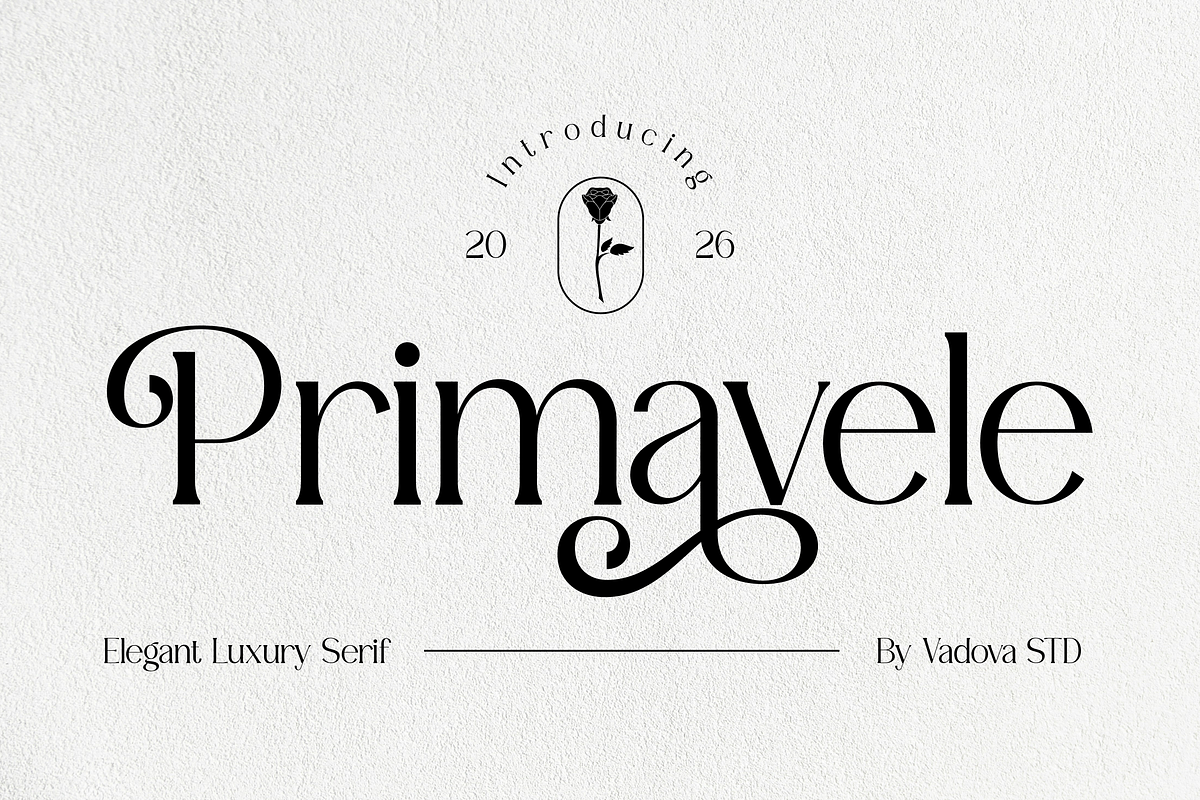 Primavele Elegant Luxury Serif Font, a Serif Font by Vadovastd (Photo 1 of 9)