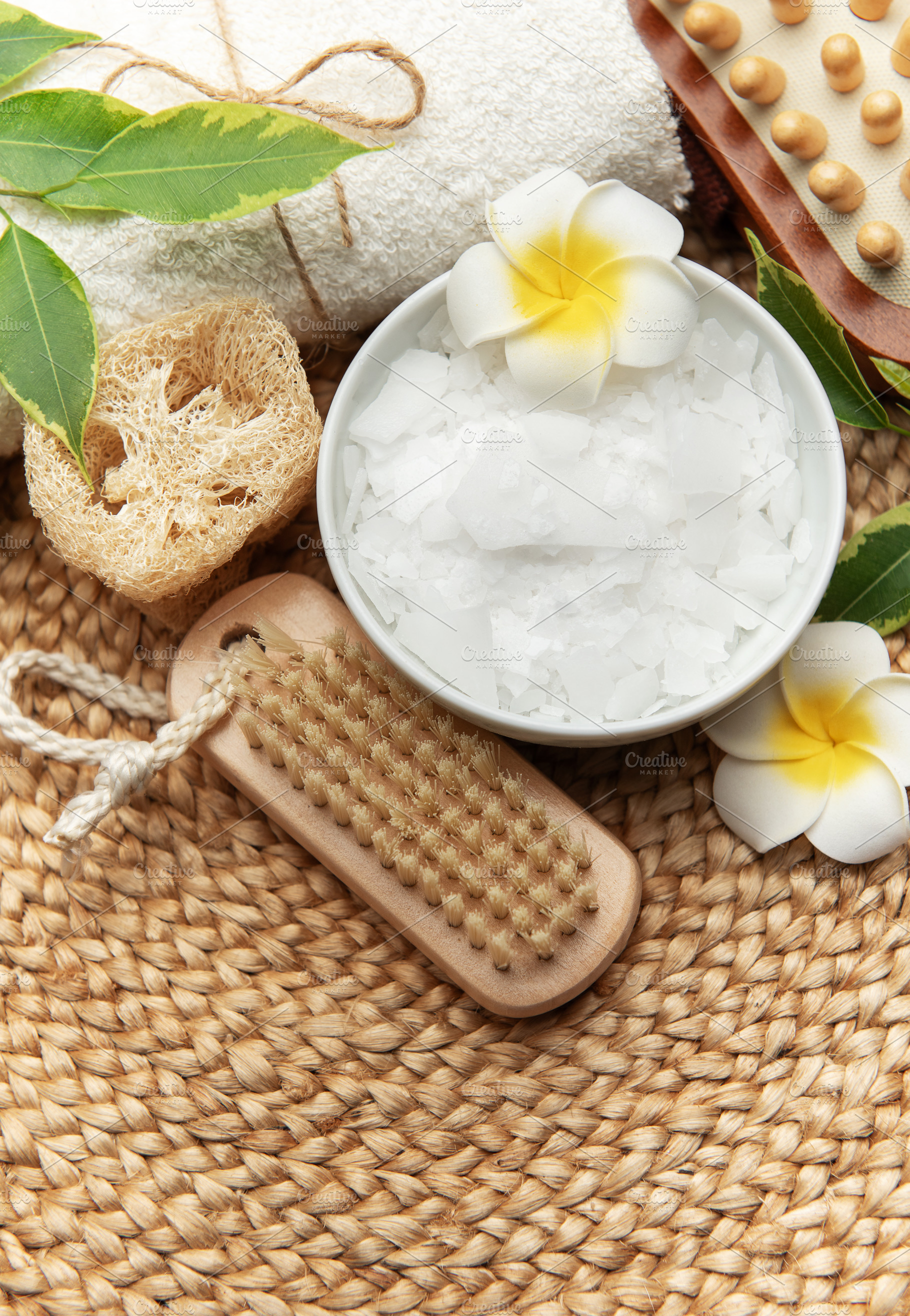 Spa composition promoting relaxation and self care with natural, a Health & Medical Photo by Olena Rudo