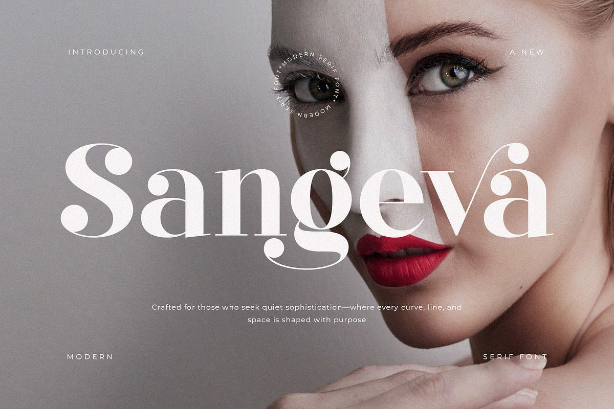 Sangeva – Elegant Modern Serif Font, a Serif Font by BrandSemut (Photo 1 of 8)
