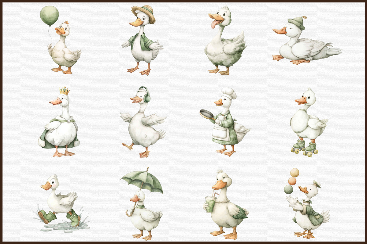 Silly Goose Collection Clipart, an Illustration by Sublimation Artist (Photo 3 of 6)