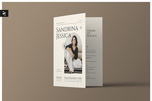 Simple Minimal Funeral Program, a Brochure Template by Neermana