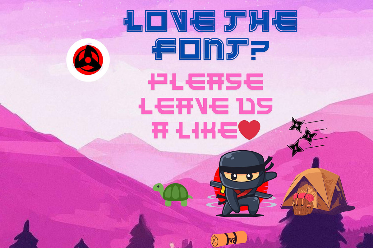 Midnight Ninja Samurai Font, a Sans Serif Font by PaperMoon (Photo 4 of 6)