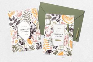 Autumn Cards & Invitations. Fall Set