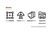 30 Halloween Icons, an Outline Icon by Side Project (Thumbnail 4 of 8)
