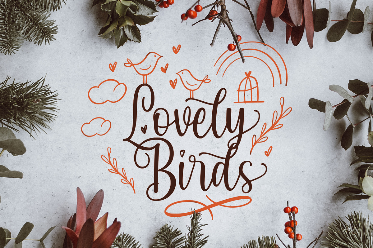 Peaceful Heart - Lovely Font Duo, a Script Font by hastatypestd (Photo 7 of 10)