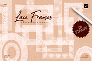 Lace Frames Procreate Stamp Set, a Shape Add-On by Spasibenko Art (Thumbnail 3 of 5)