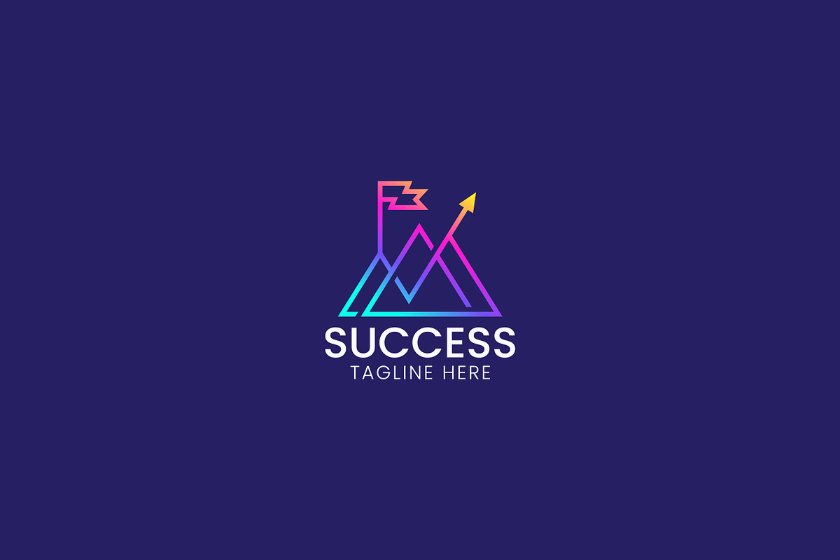 Abstract Success Logo Mountain Flag, a Branding & Logo Template by Signatoro (Photo 3 of 4)