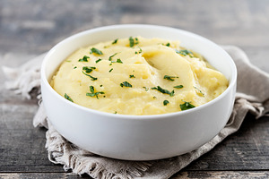 Mashed potatoes in white bowl, a Food & Drink Photo by etorres69