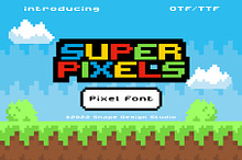 Super Pixels - Pixel Font