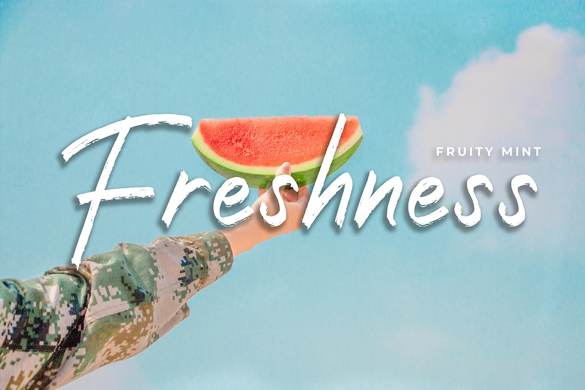 Samudra Brush Handwritten font preview 4