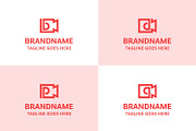 Letter B D P Q Video Camera Logo, a Branding & Logo Template by Pray Art Design Studio (Thumbnail 1 of 2)