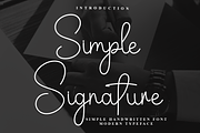Simple Signature, a Font by InermediaSTUDIO (Thumbnail 1 of 7)