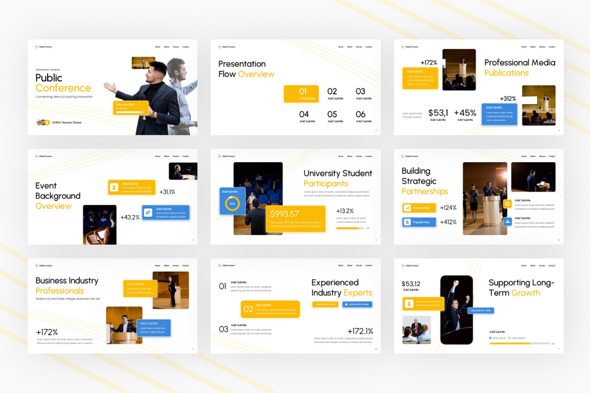 Public Converence Google Slides, a Presentation Template by Loin Studio (Photo 3 of 4)