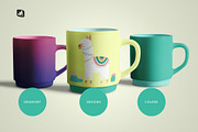 Porcelain Coffee Cups Set Mockup, a Cups & Container Mockup by Designertale (Thumbnail 5 of 12)