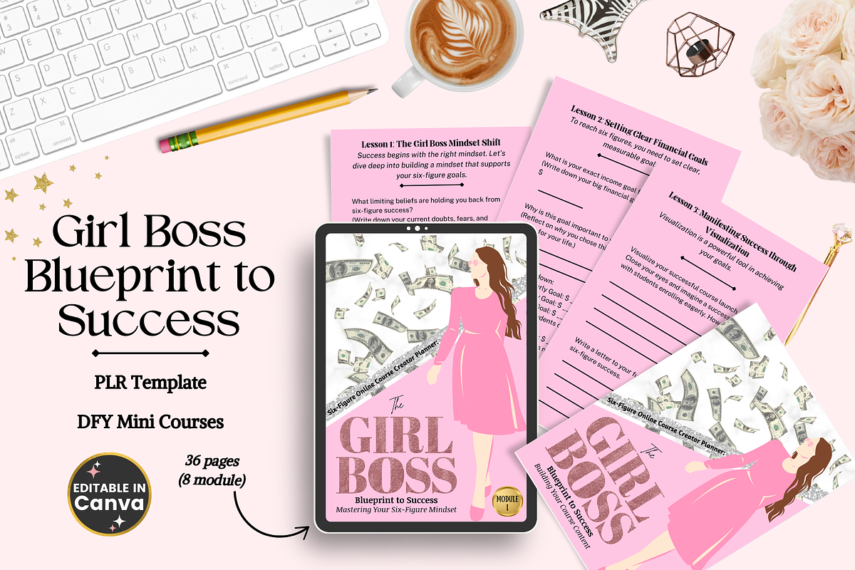 The Girl Boss Blueprint to Success, a Templates & Theme by bellaROSEworkshop (Photo 2 of 10)