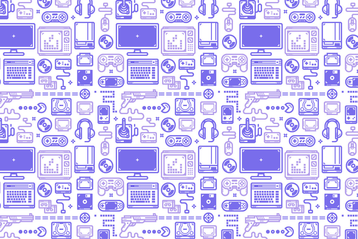 Gaming Pattern, a Pattern Graphic by JulyPluto (Photo 1 of 2)