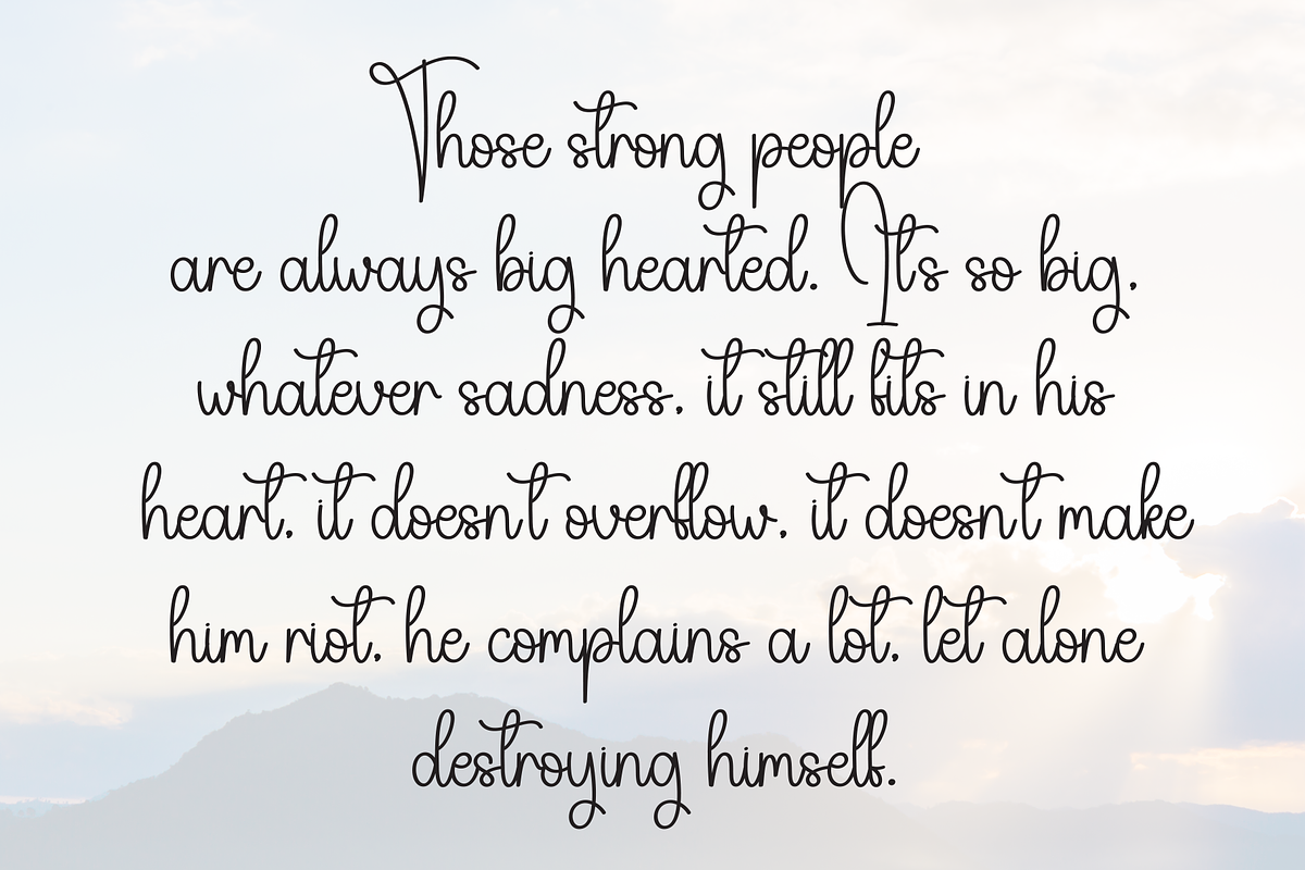 Happyday | Script Font, a Handwritten Font by Scratchones (Photo 6 of 9)