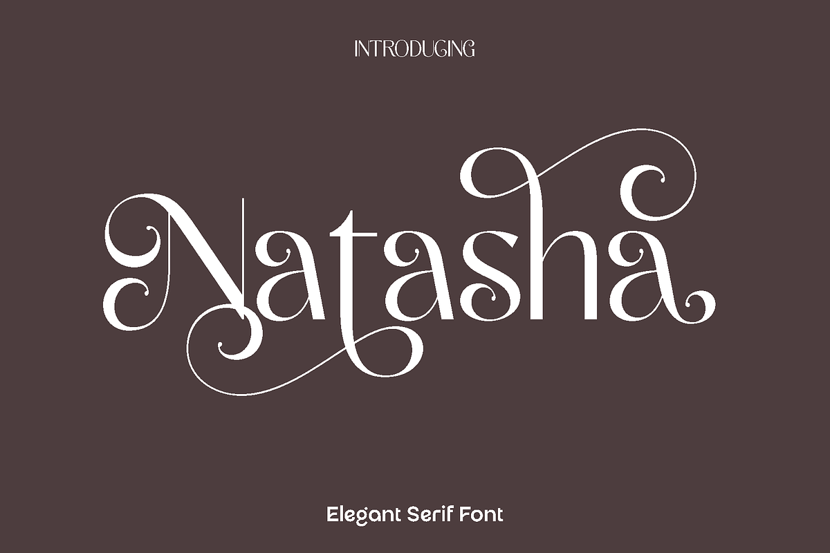 Natasha Elegant Serif, a Serif Font by Luna Shop (Photo 1 of 10)