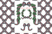Christmas Tartan Clipart Wreath, a Decorative Illustration by LABFcreations (Thumbnail 2 of 5)
