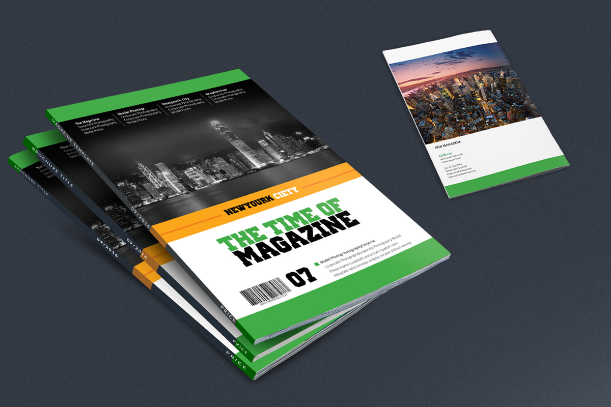 Time Magazine Template, a Magazine Template by artico