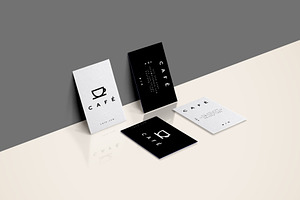 Minimal Business Cards Cafe
