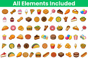 471 Food & Fruit Clipart Bundle, a Food Illustration by Awieee1 (Thumbnail 4 of 5)