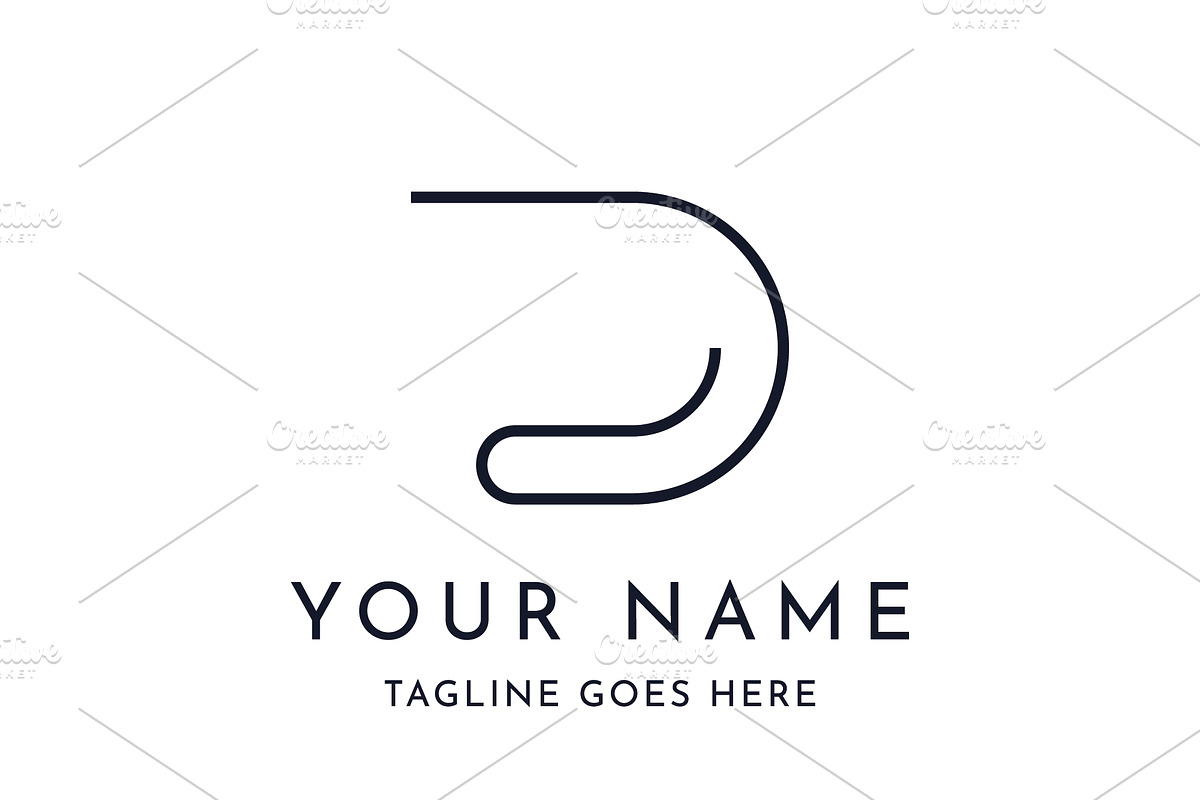 D geometry initial letter logo., a Branding & Logo Template by LOGOCREATIVE