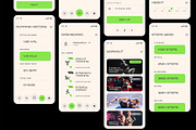 Gym Fitness Mobile Application, an UI Kit Template by CreativeShaper (Thumbnail 3 of 6)