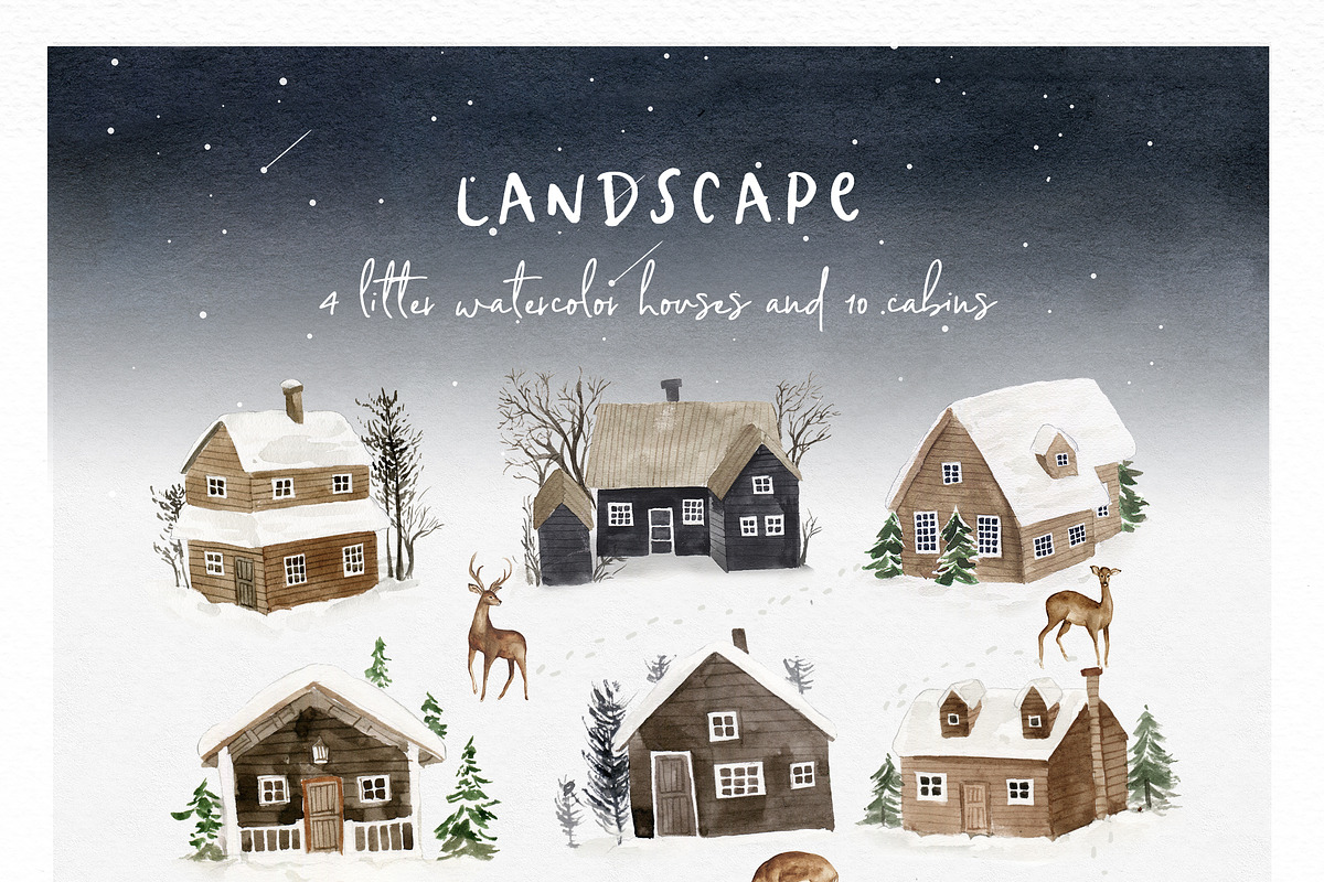 Fantastic Holiday-Winter collection, an Animal Illustration by Graphic Box (Photo 7 of 13)
