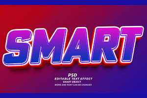 Smart PSD 3d Editable Text Effect