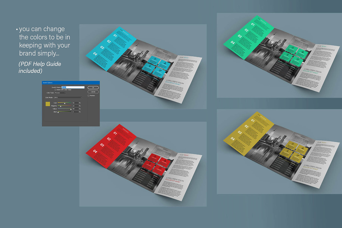 Four Fold Brochure Template, a Brochure Template by R-studio (Photo 5 of 7)