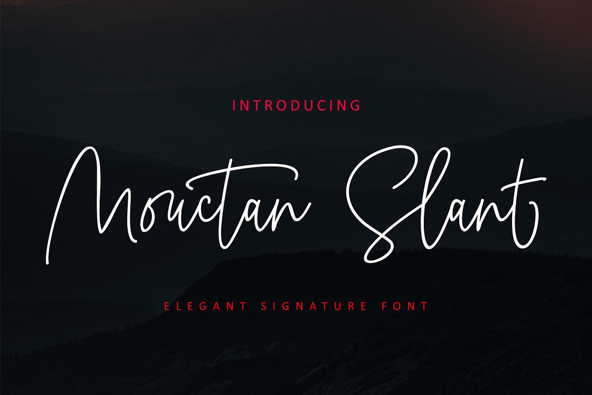 Mouctan Duo, a Script Font by Meutuwah (Photo 5 of 9)