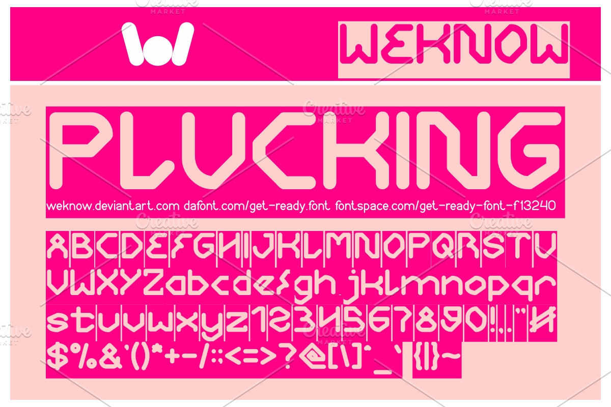 get ready font preview 2
