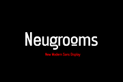 Neugrooms - New Sans Display Font, a Sans Serif Font by zamjumps (Thumbnail 1 of 9)
