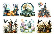 Halloween Landscape Collection Clipa, an Illustration by Daily.Designs (Thumbnail 2 of 5)