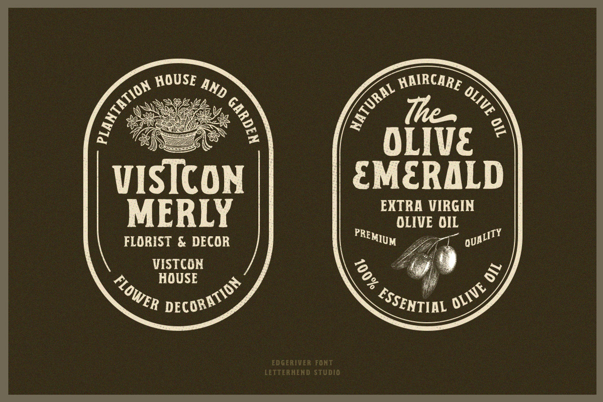The Edgeriver - Organic, a Font by Letterhend Studio (Photo 9 of 9)