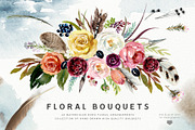 Watercolor Boho Wild Floral Set, a Decorative Illustration by Veris Studio (Thumbnail 2 of 16)