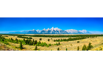 Scenic Panorama of Grand Teton, a Nature Photo by Leonid Andronov