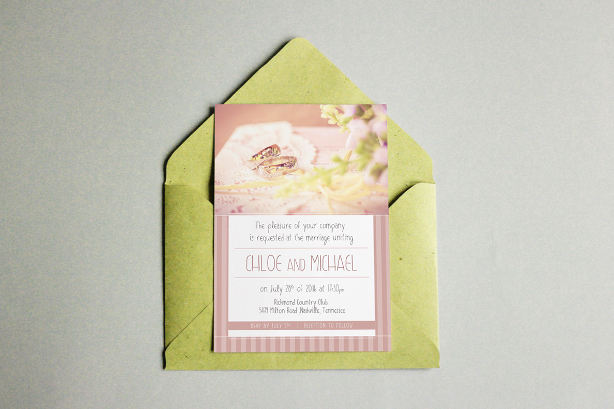 Wedding Set - Invitation & Branding, an Invitation Template by Elegrad Design Agency (Photo 1 of 10)