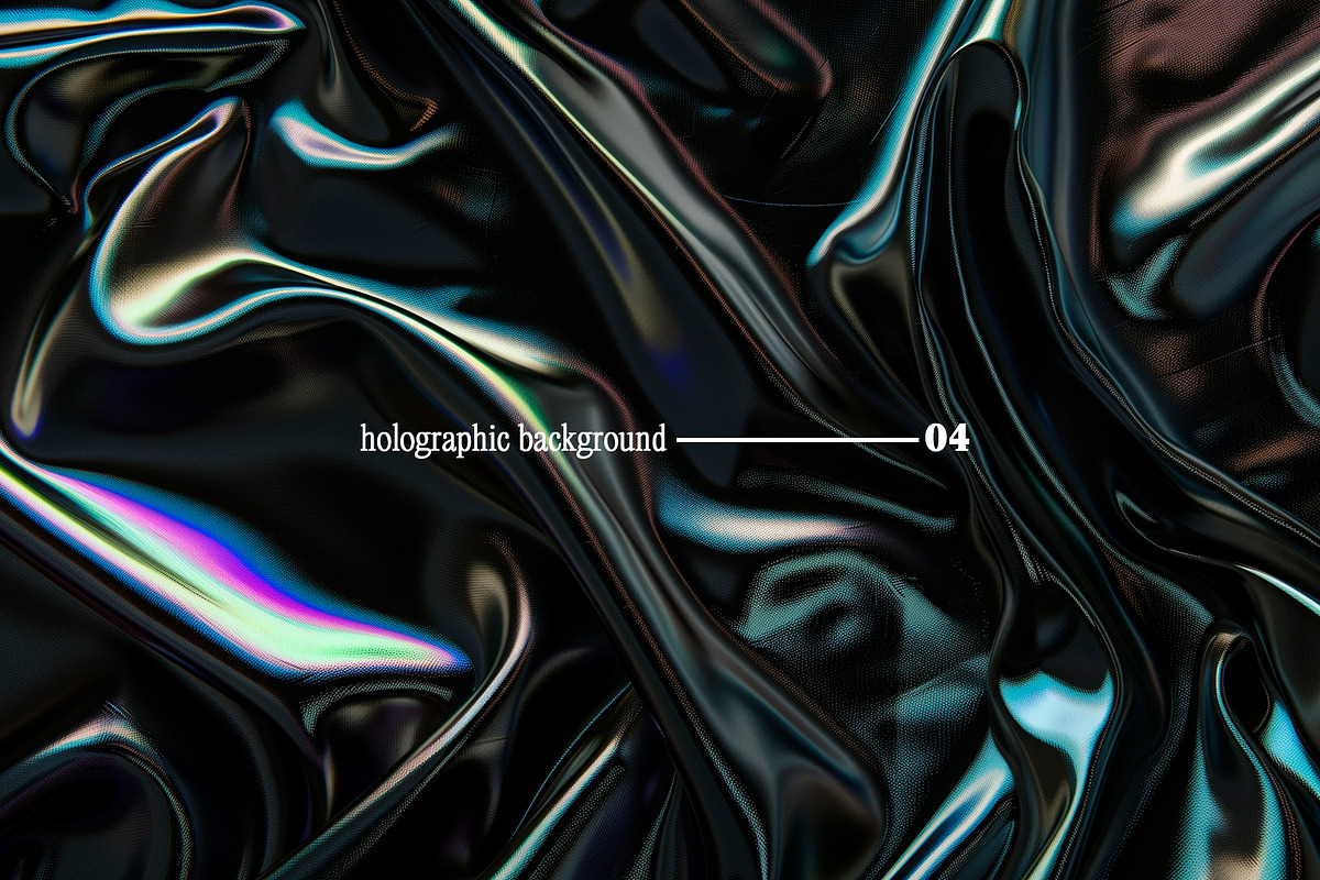 Dark Holographic Backgrounds, a Background Graphic by tatiankaart (Photo 5 of 17)