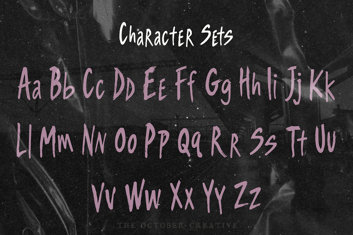 Velvet Thunder Dry Brush Font, a Handwritten Font by The October Creative (Photo 3 of 8)