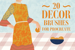 20 Decor Brushes for Procreate