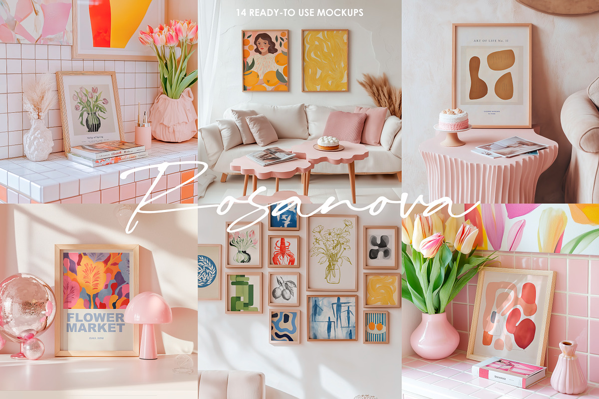 ROSANOVA | Frame mockup set, a Household Mockup by SCHÉRI (Photo 2 of 11)