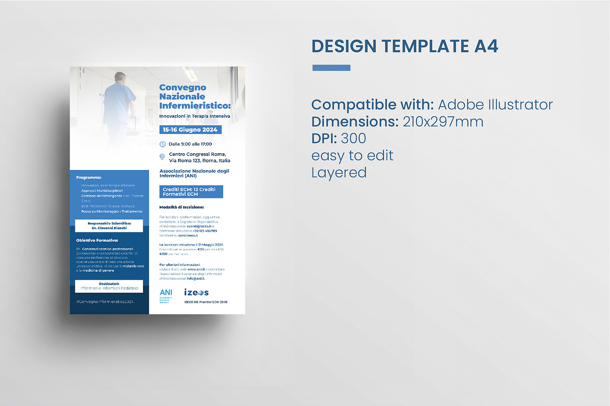 Template Flyer A4 Professionale, a Flyer Template by GiovannaTrucco (Photo 2 of 4)