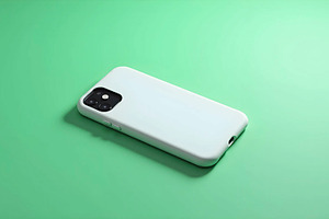 smartphone case mockup, front and ba, a Photo by LOGOCREATIVE