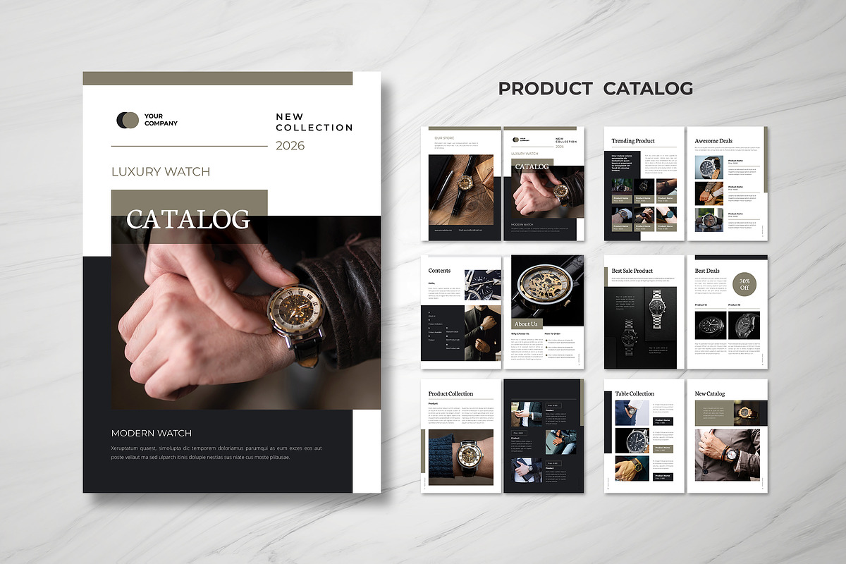 Luxury Watch Catalog, a Brochure Template by UICreative (Photo 1 of 4)