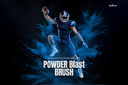 6 Powder Blast Photoshop Brushes ABR, a Brush Add-On by Walllow Creatives (Thumbnail 1 of 4)