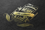 Christmas Typography Card Design, an Invitation Template by www.lemongraphic.design (Thumbnail 6 of 7)