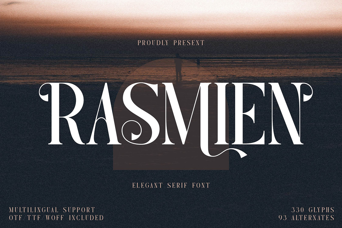 Rasmien | Elegant Serif Font, a Serif Font by Denustudios (Photo 1 of 13)