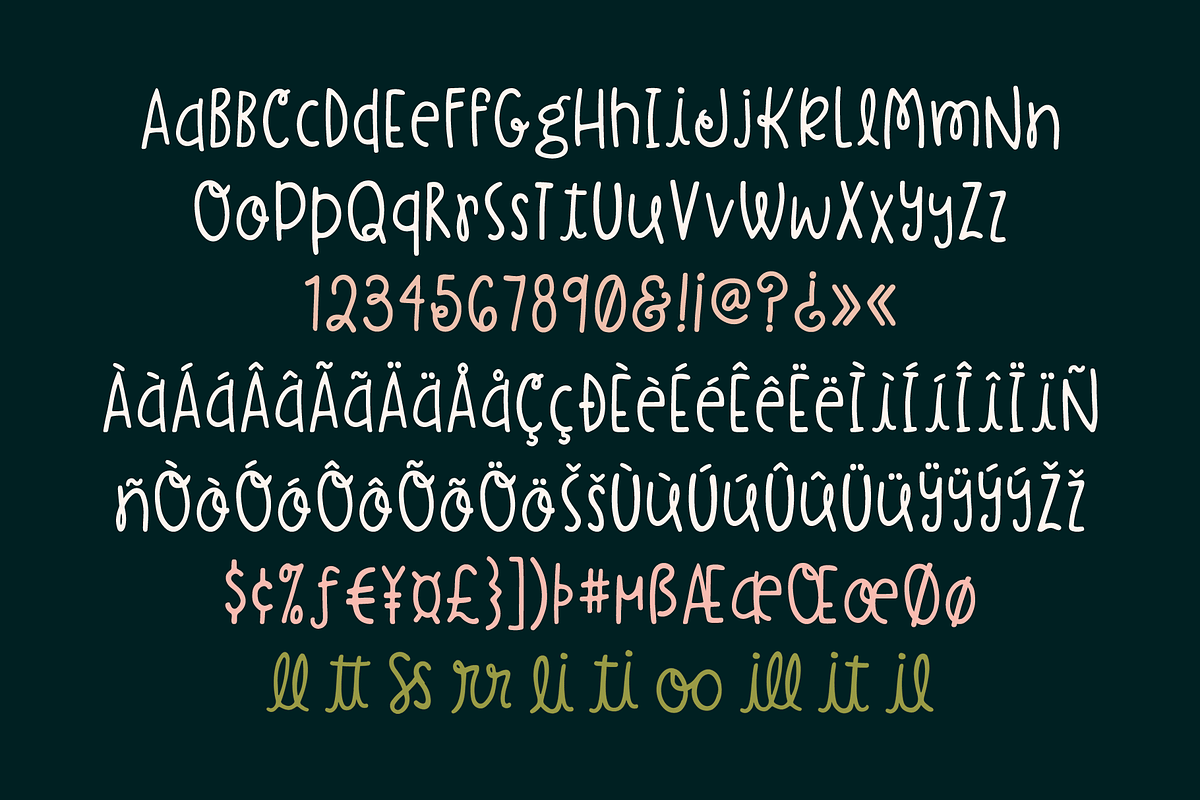 BellaNotte Font, a Sans Serif Font by Denise Chandler (Photo 7 of 7)